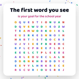 Confetti Party: playful puzzle template