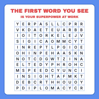 True Blue puzzle template